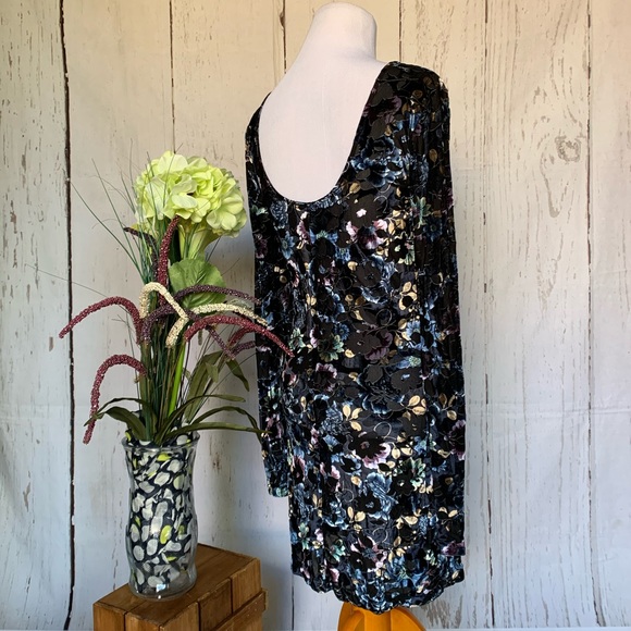 Free People Velvet Burnout Bodycon Floral Dress - Picture 7 of 13